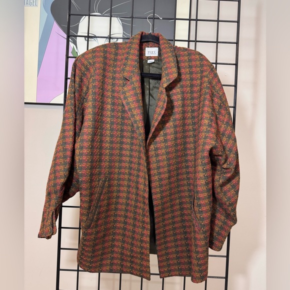 Vintage Jackets & Blazers - Vintage retro Multicolor Tweed Blazer